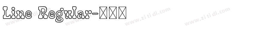 Line Regular字体转换 Line Regular字体转换